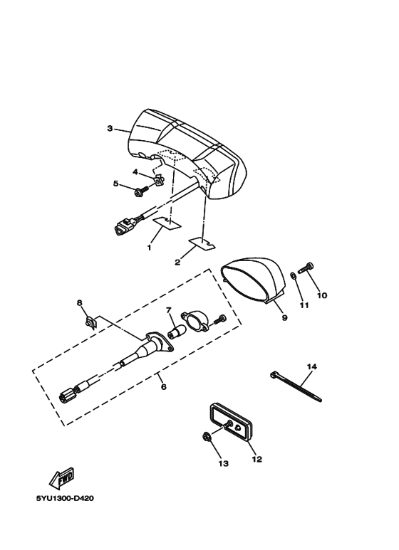 Taillight unit ass`y