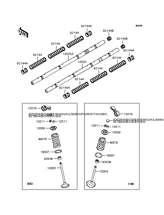 Rocker arms/valves