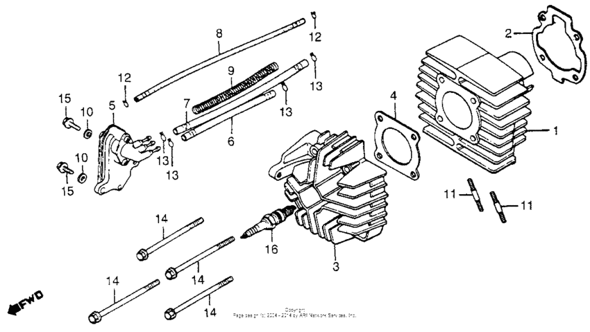 Cylinder cylinder head