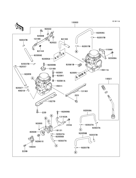 Carburetor(1/2)(ex250-h13-h15)