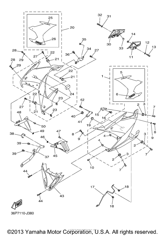 FZ6RZB Обтекатели
