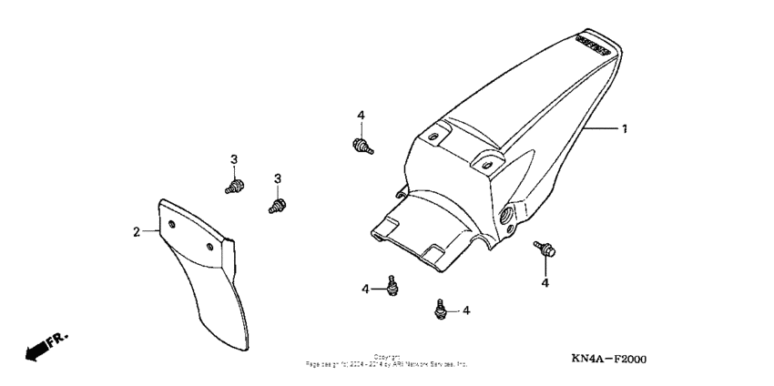XR100 Задний бампер