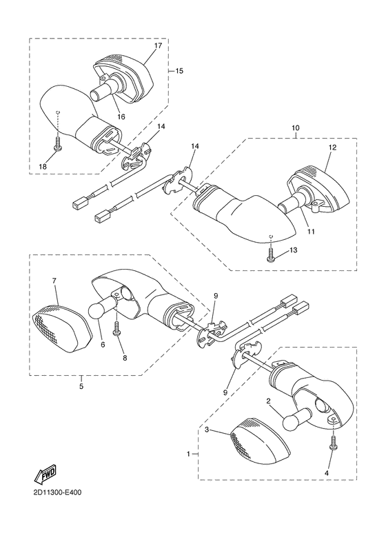 FZ1-S Поворотники