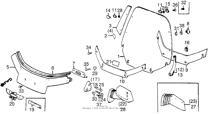 120i/a/lwindscreen 84-85