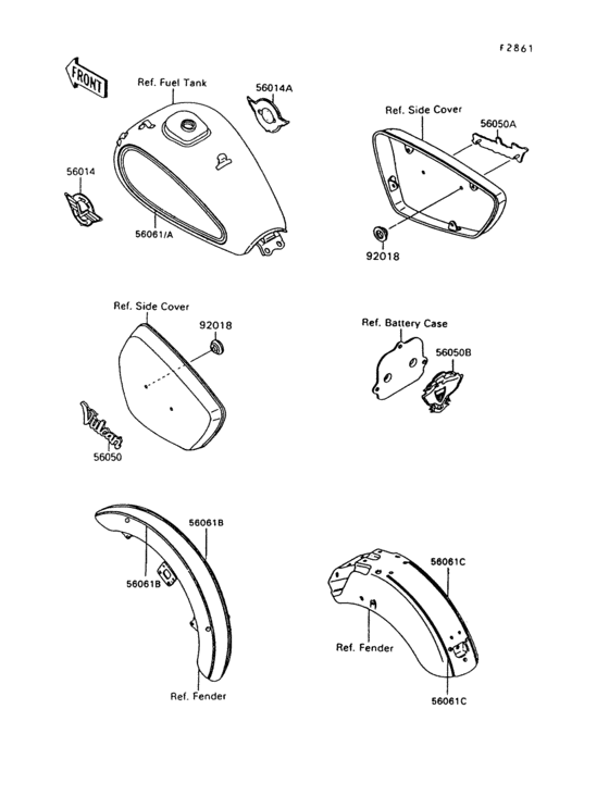 VN1500 Decals(red / red)(vn1500-a10)