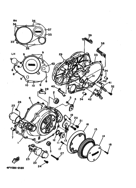 Crankcase cover ass`y  (v