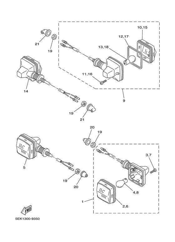 TW125 Поворотники