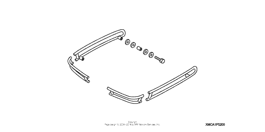 GL1800 (ABS) Saddlebag rail set (chrome)