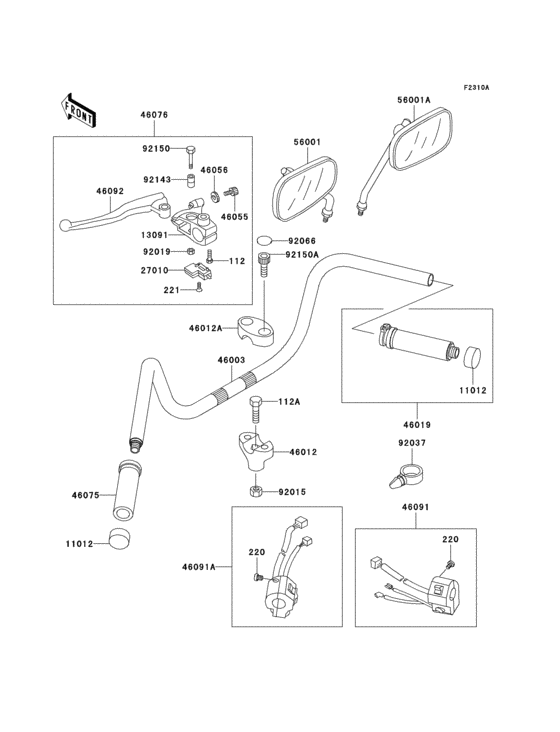 Handlebar(vn800-b2/b3/b4/b5)