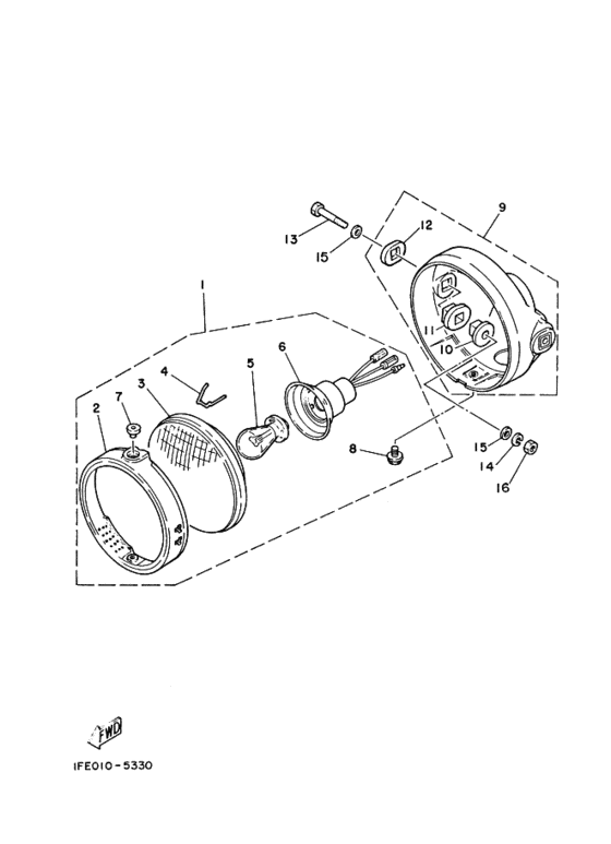 Headlight assy