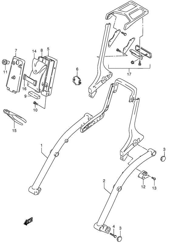 Frame handle grip