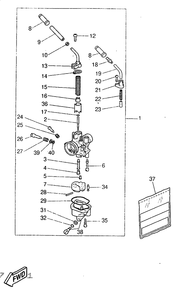YQ50 Карбюратор
