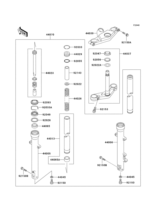 Front fork(d6f)