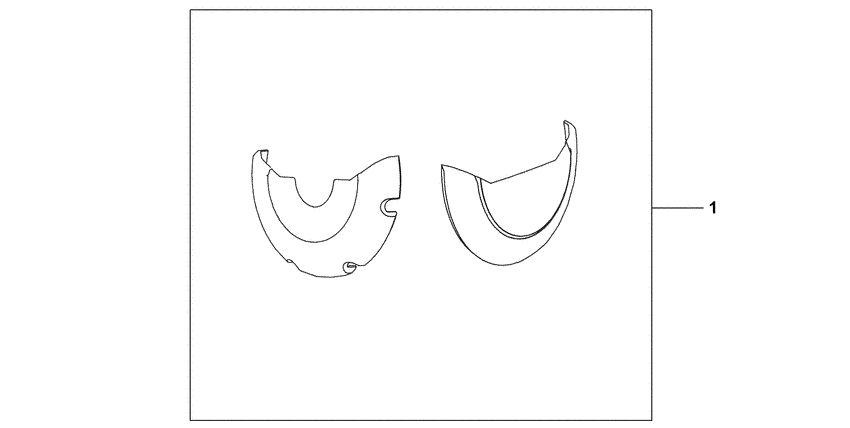 CBF500 Crancase protector set