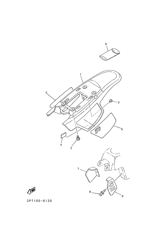 PW50 Боковые обтекатели