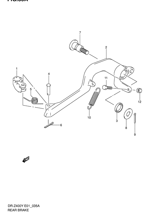 DR-Z400 Передний суппорт