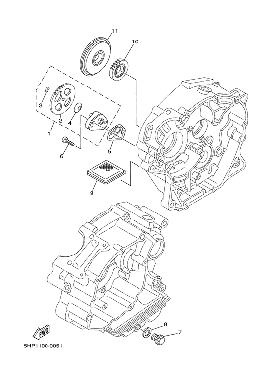 TTR125LS Масляный насос