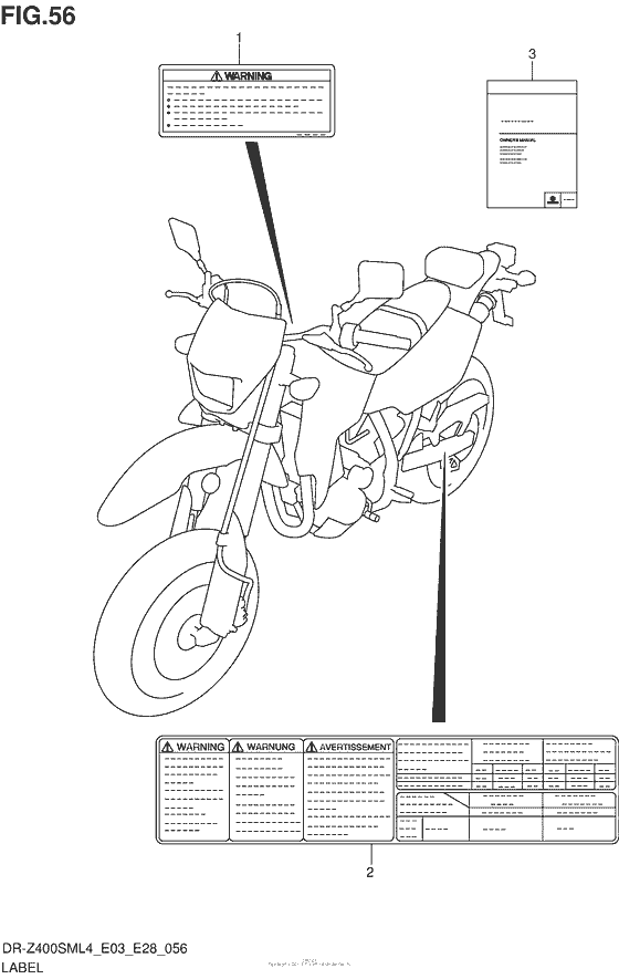 Label (Dr-Z400Sml4 E28)