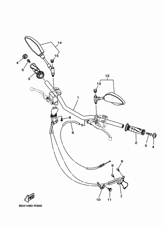 Steering handle & cable