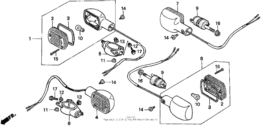 CMX250C Задний фонарь