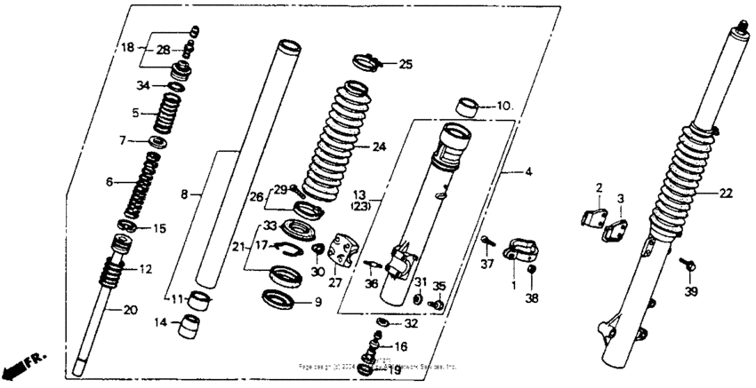 Front fork 88-90