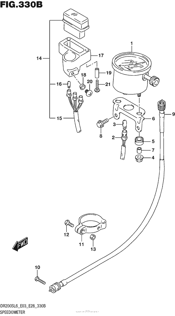 Speedometer (Dr200Sl6 E28)