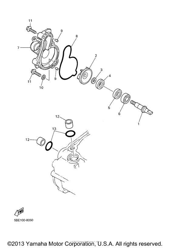 WR450FV Водяной насос