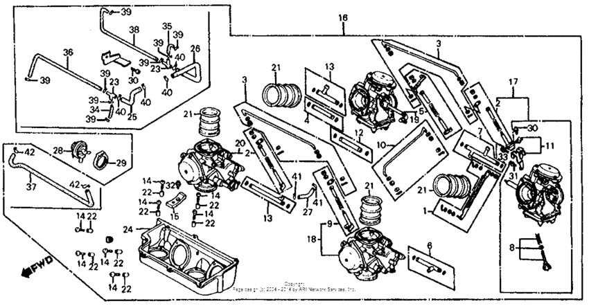 Carburetor assy. + carburetor link