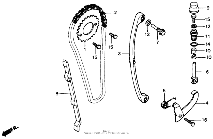XR200R Cam chain 86-93