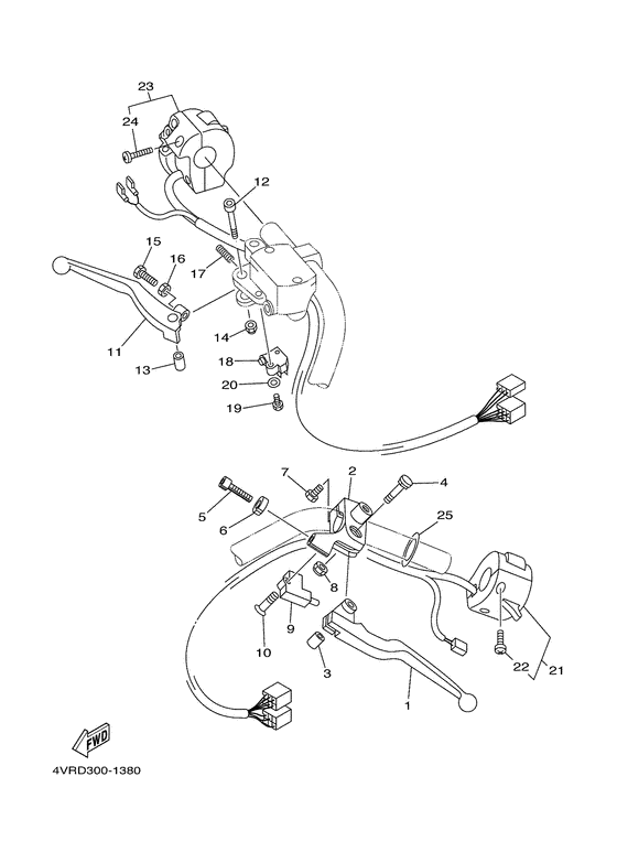 XVS650 Handle switch. lever