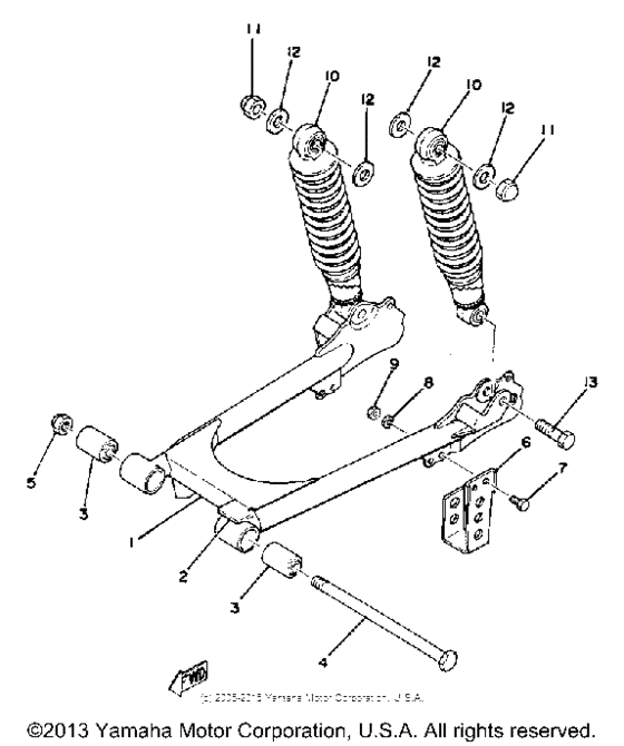 Rear arm-rear cushion