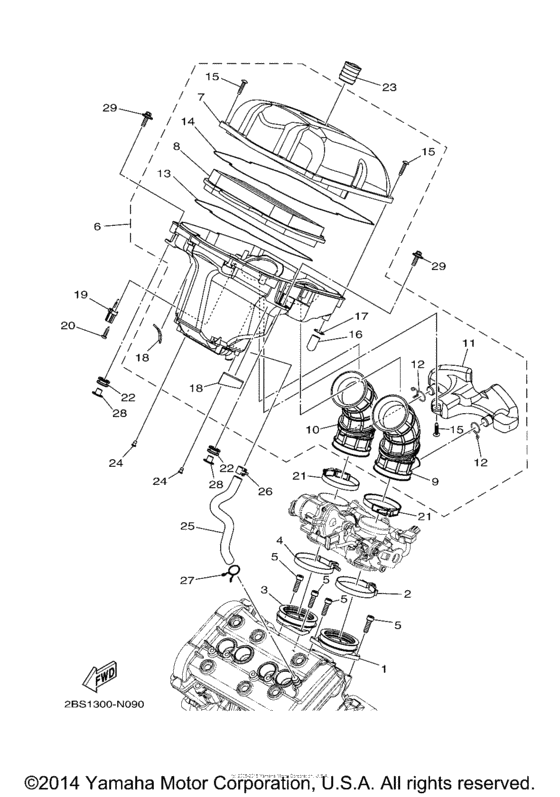XTZ1200E Впускная система