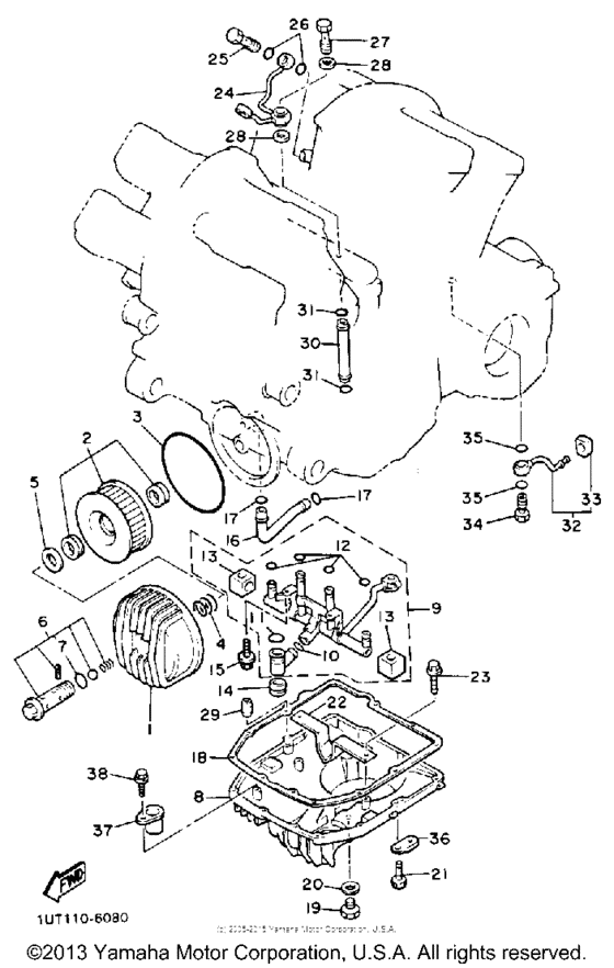 XVZ13DDC Маслянный фильтр