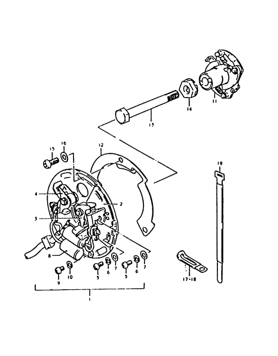 Contact breaker assy