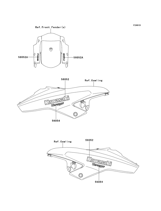 KLE650 Decals(white)(ddf)