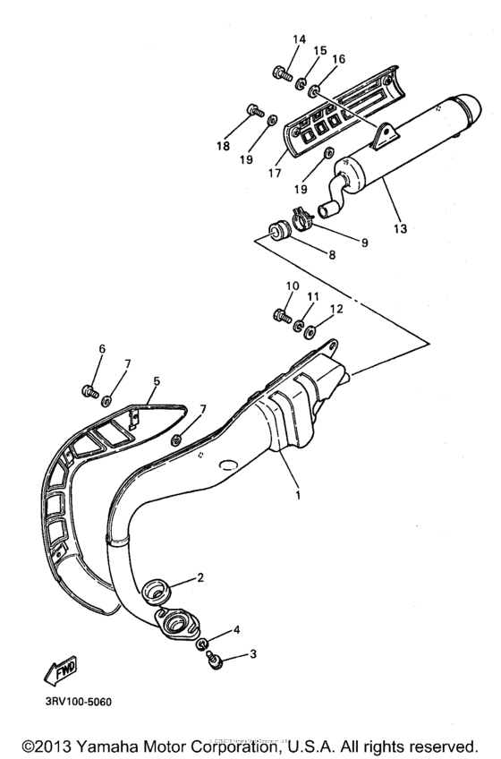 PW80K1 Выхлопная система