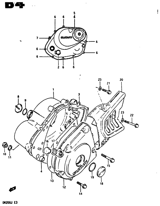Crankcase cover ass`y  (v