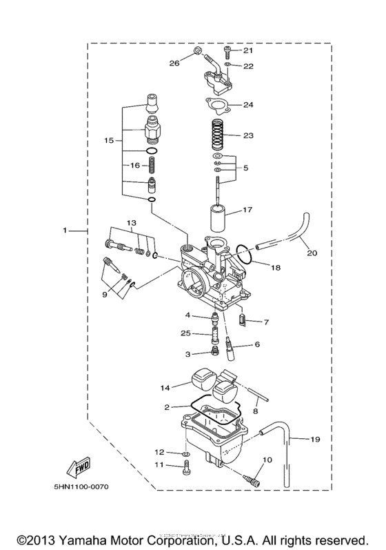 TTR90R Карбюратор
