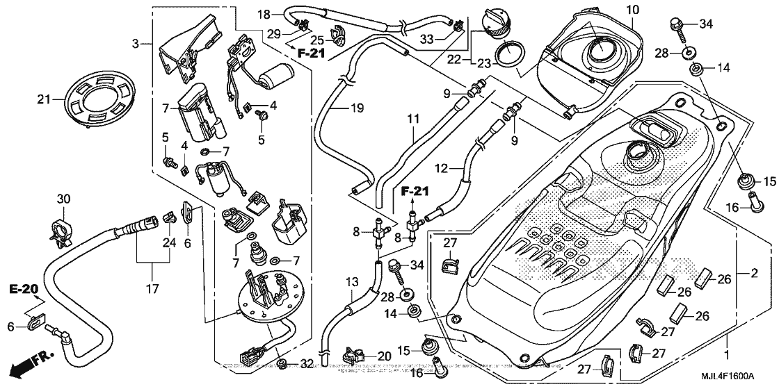Fuel Tank + Fuel Pump
