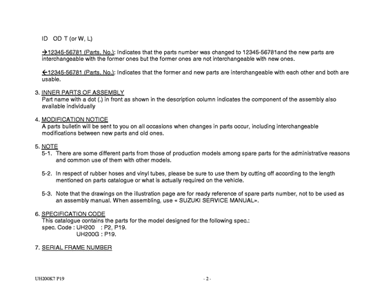 UH200 Catalog preface