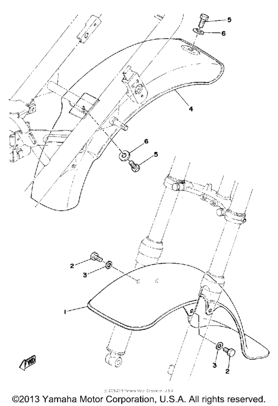 LB50PE Front fender-rear fender
