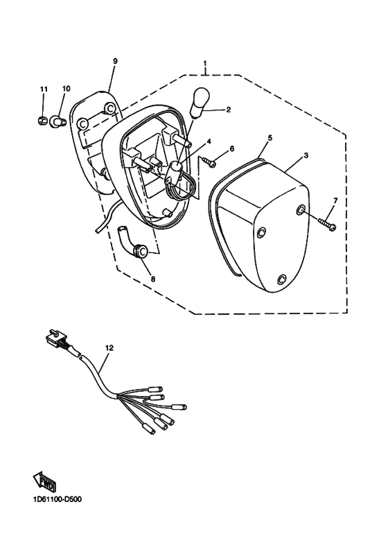 XVZ13CT Taillight unit ass`y