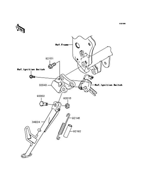 ZR750 Подножка