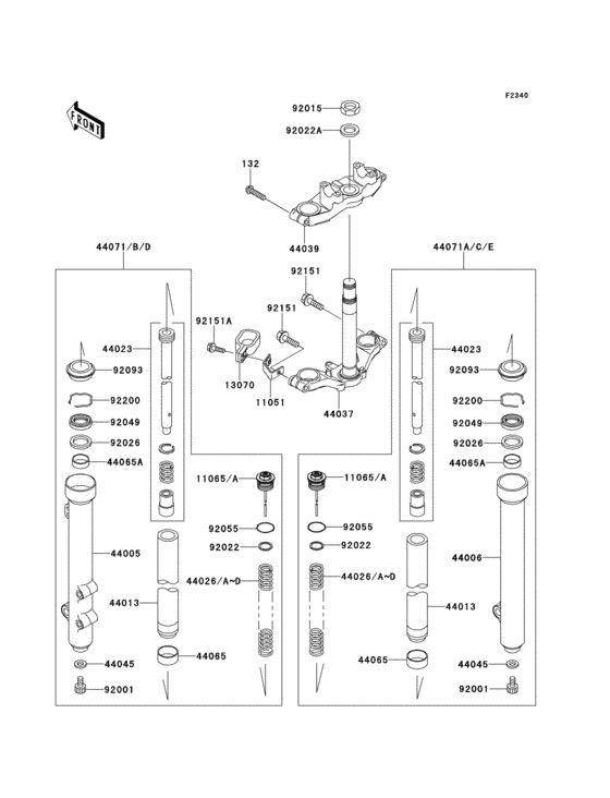 Front fork(1/2)