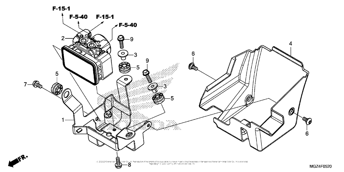 CBR500R (ABS) Модуль ABS