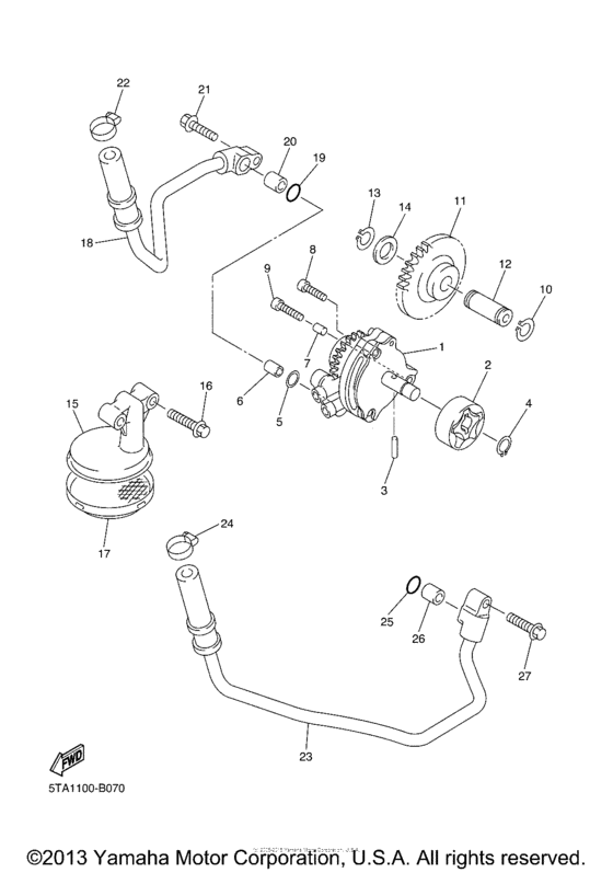 WR450FR Масляный насос
