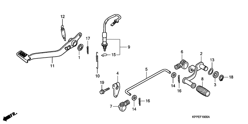 Brake pedal assy