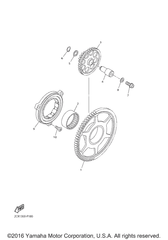 YZF-R1S Стартер