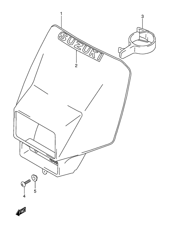 Headlamp cover front fender
