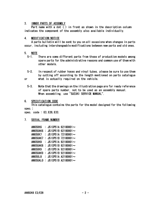 AN650 (ABS) Catalog preface